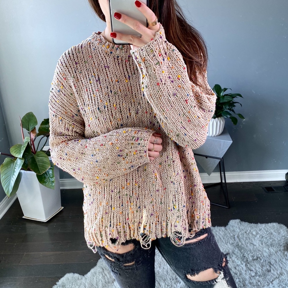 ◾️Willow Confetti Knit Sweater Bumble - Picture 4 of 7